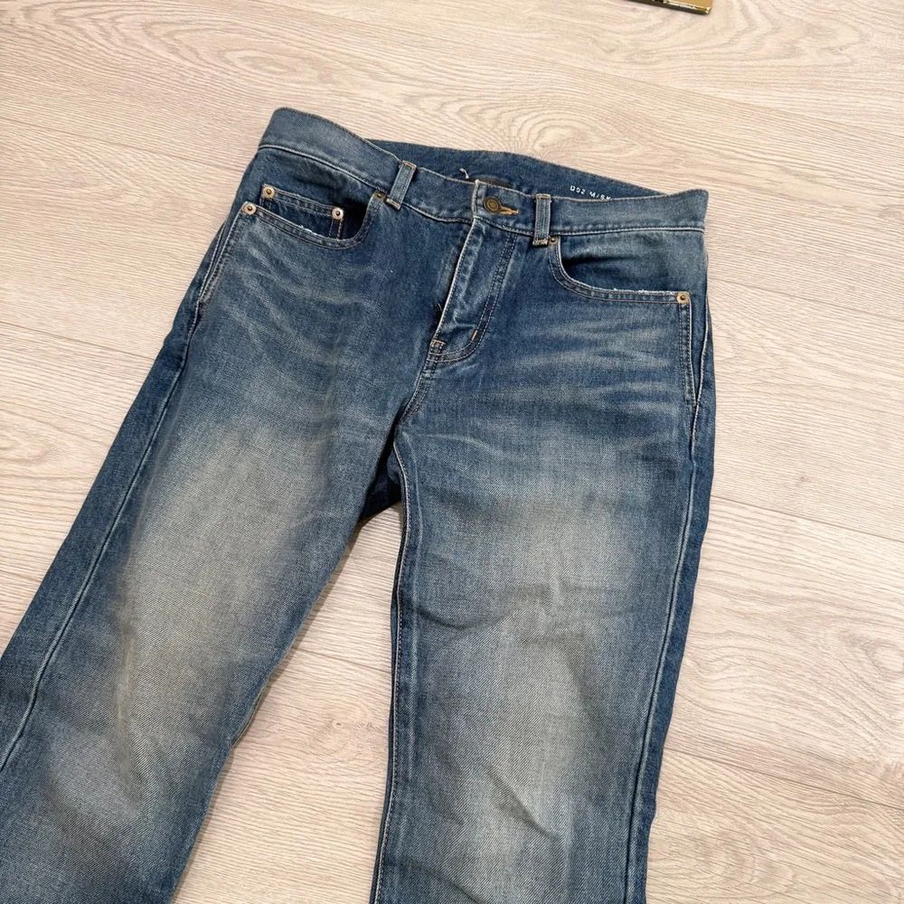 Saint Laurent Classic Blue Skinny Jeans for Men JU0025 - Picture 3 of 13
